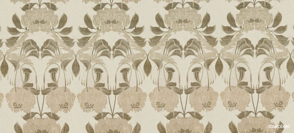 Silk with Art Nouveau Design (1900) textile design in high resolution by Georges de Feure. Original from The Cleveland Museum of Art. Digitally enhanced by rawpixel. (51080186898)
