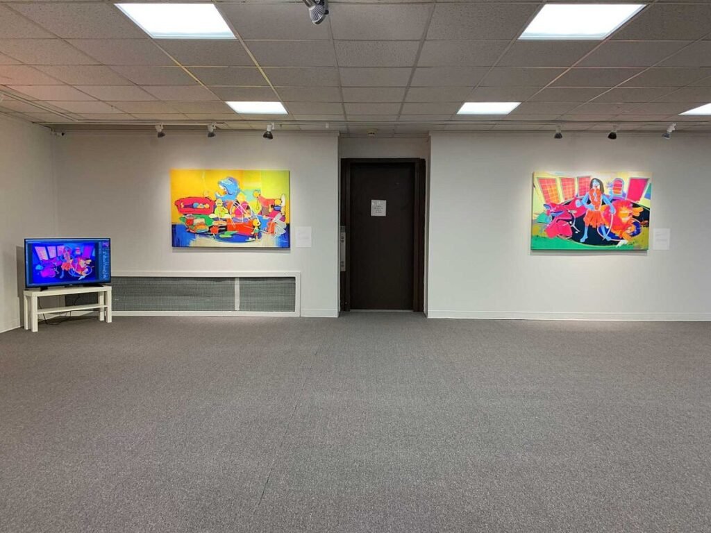 Contemporary art gallery- Solo exhibition by Siddharth Choudhary of his ipad and computer art printed on canvas-view-4