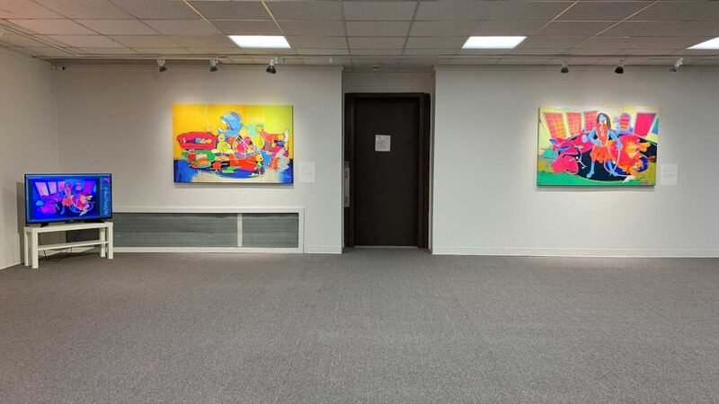 Contemporary art gallery- Solo exhibition by Siddharth Choudhary of his ipad and computer art printed on canvas-view-4