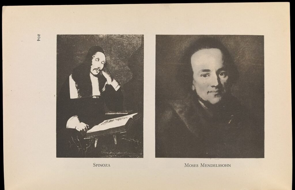 Portraits of Baruch Spinoza and Moses Mendelssohn Wellcome L0073548