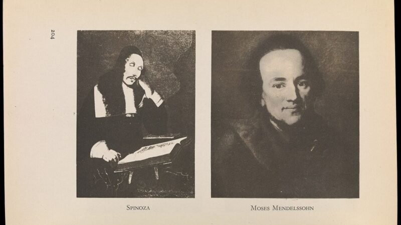 Portraits of Baruch Spinoza and Moses Mendelssohn Wellcome L0073548