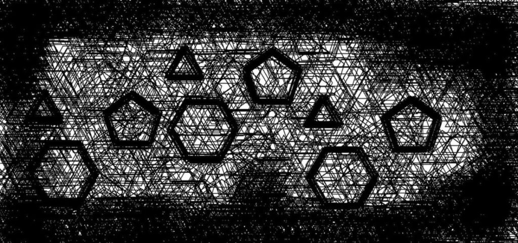 Geometric Abstract Art Created with Solid Edge v19