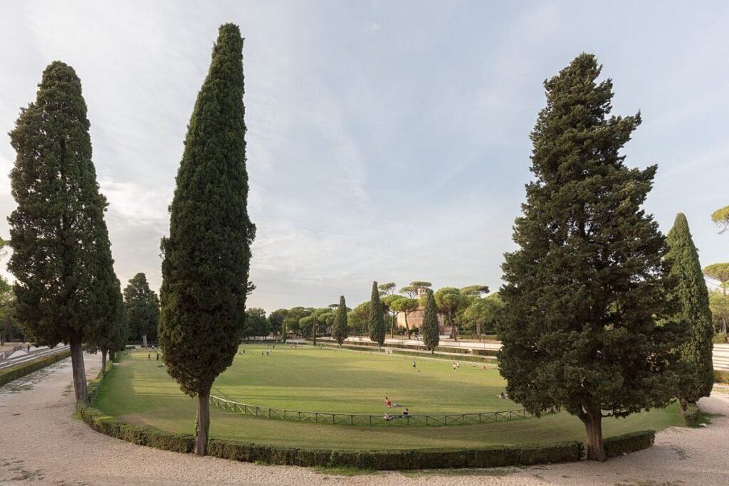 Plaza de Siena, Villa Borghese, Roma, Italia, DD 14