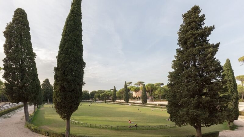 Plaza de Siena, Villa Borghese, Roma, Italia, DD 14