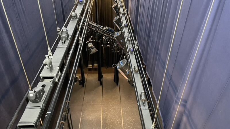 Stage lighting - Theatre Hall De Vooruit as seen from above