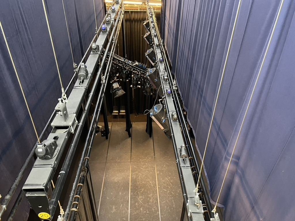 Stage lighting - Theatre Hall De Vooruit as seen from above