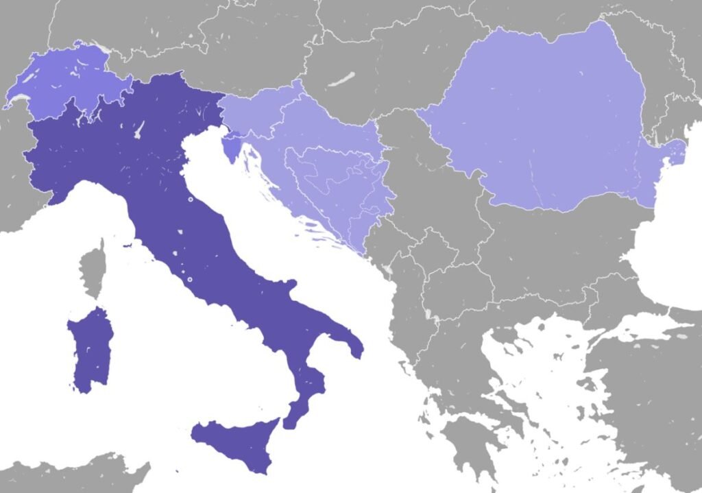 Italian-language areas in Europe v2
