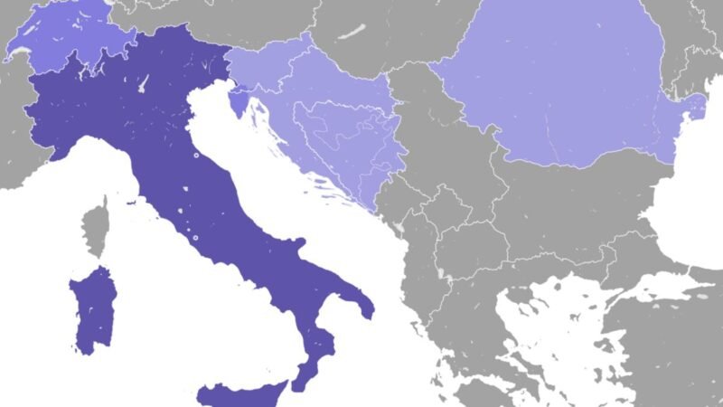 Italian-language areas in Europe v2