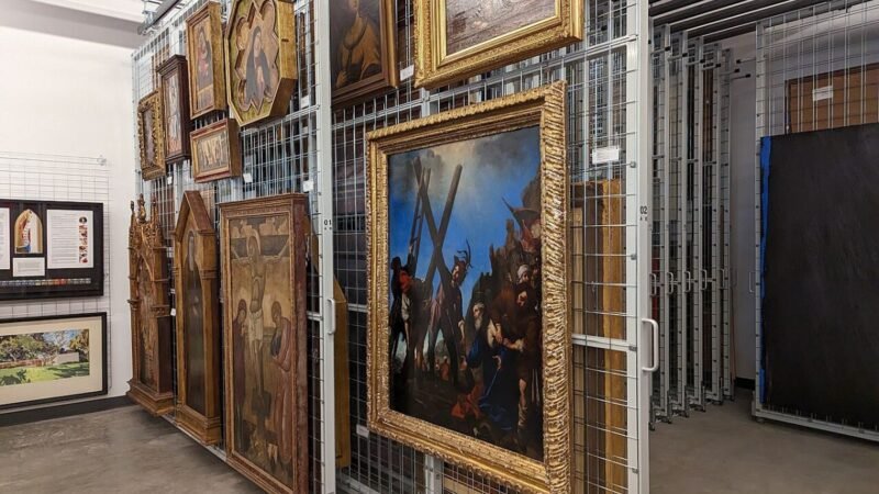 Benton Museum of Art collections vault