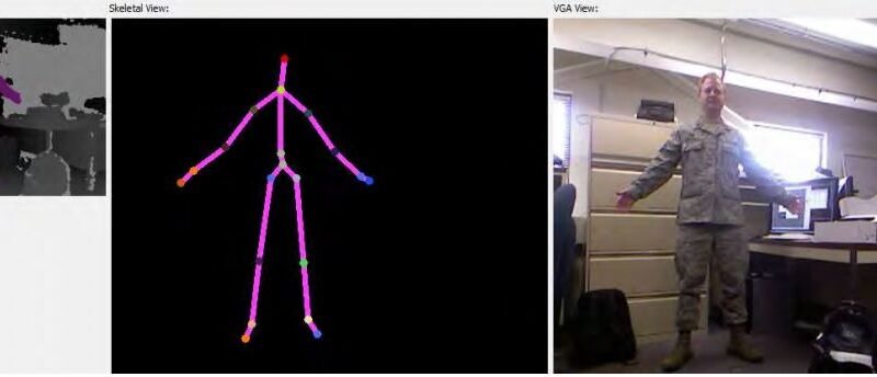 Sample view of data collection process using artificial intelligence application