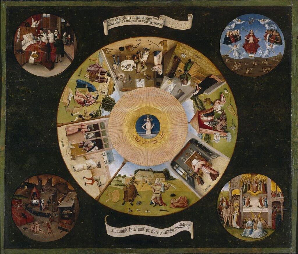 Hieronymus Bosch- The Seven Deadly Sins and the Four Last Things