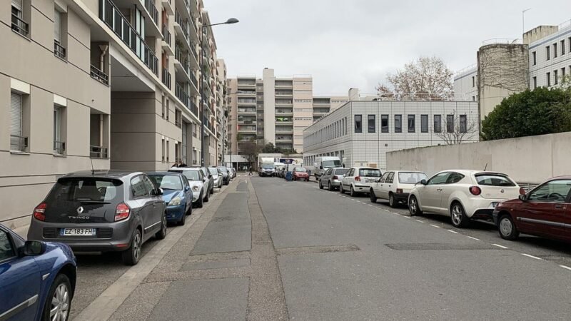 Vue de la Rue Louis Malle (Villeurbanne)