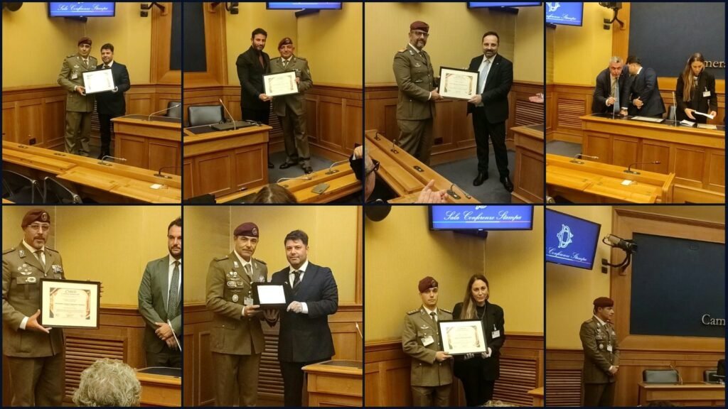 Eccellenze 2026 Folgore: i militari premiati in Parlamento