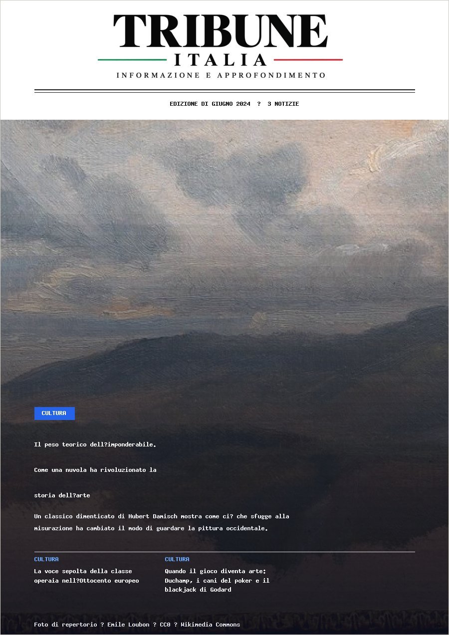 Copertina dell’edizione di Giugno 2024