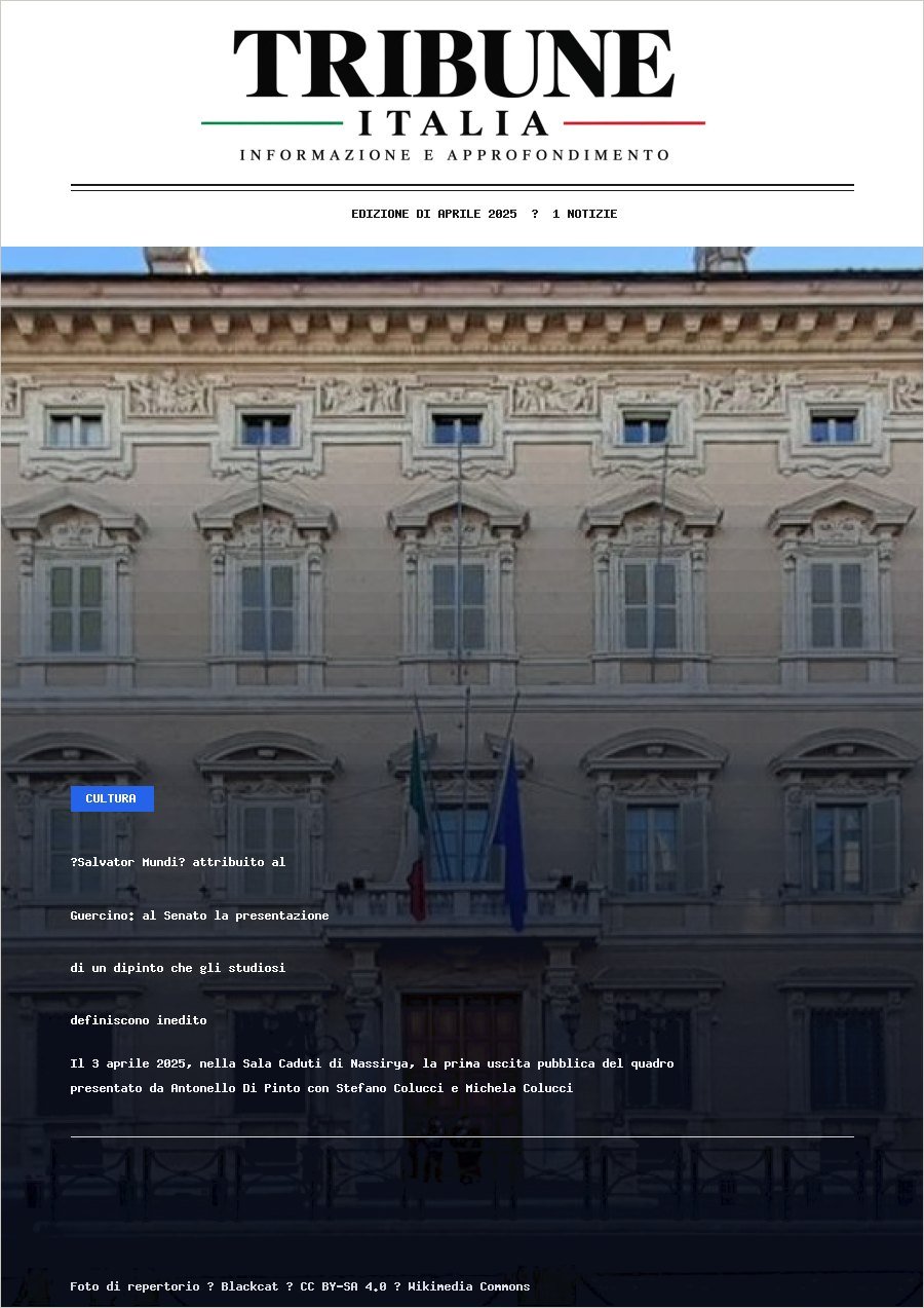 Copertina dell’edizione di Aprile 2025
