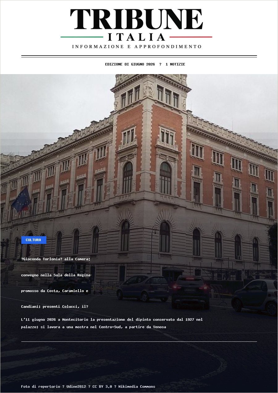 Copertina dell’edizione di Giugno 2026